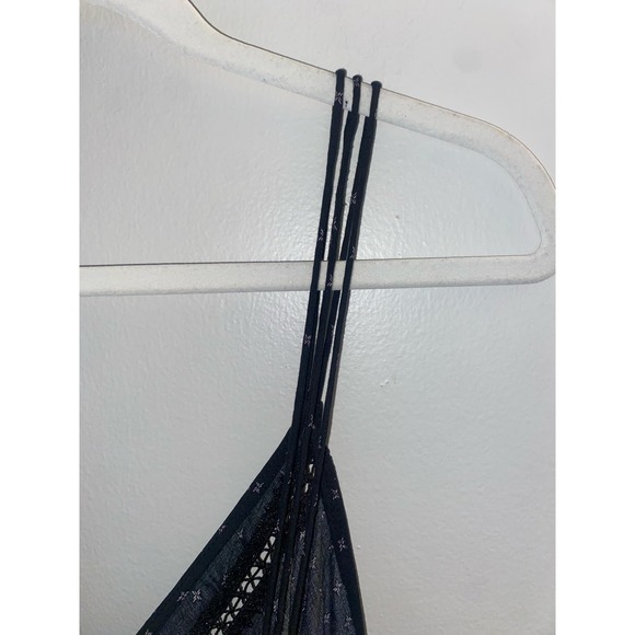 Free people black patterned medium cute ruffled romper - Picture 5 of 11